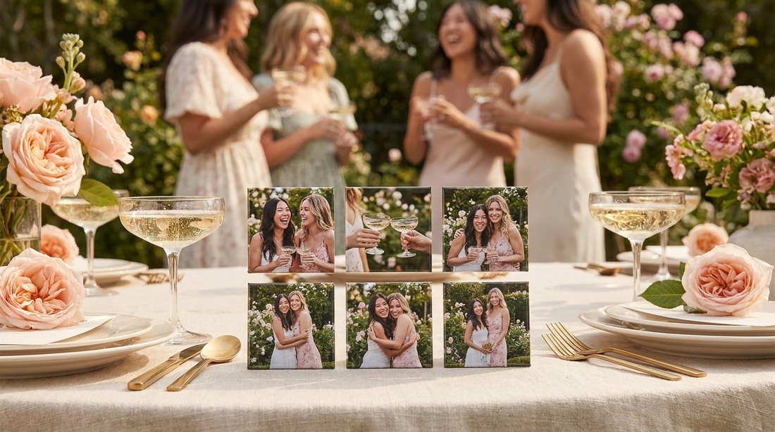 Bridal Shower Photo Magnets: The Favor Guests Take Home on Their Own Fridge