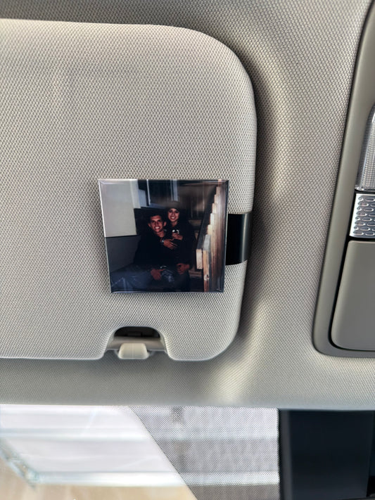 Magnetic Car Visor Clip | Daily Reminder Photo Holder