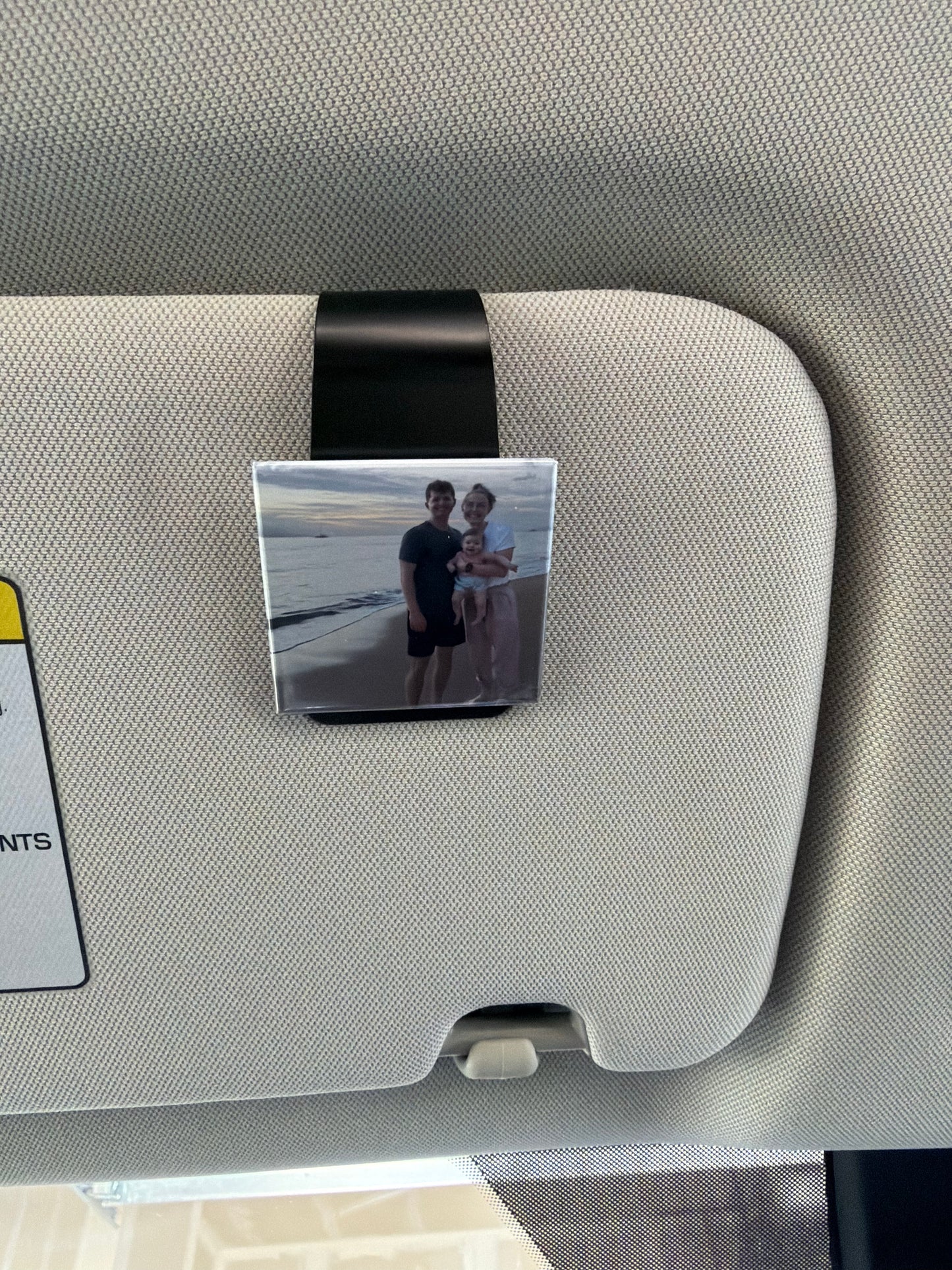Magnetic Car Visor Clip | Daily Reminder Photo Holder