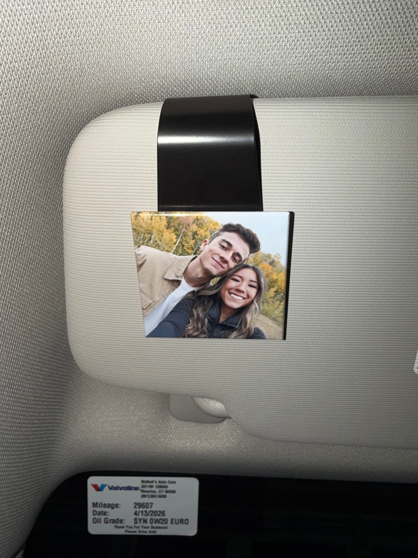 Magnetic Car Visor Clip | Daily Reminder Photo Holder